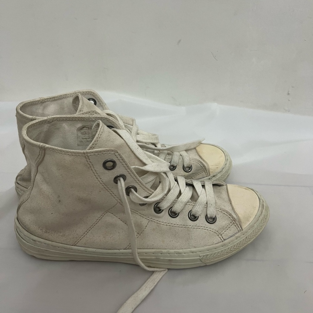 Maison Martin Margiela Cream High-Top Sneakers